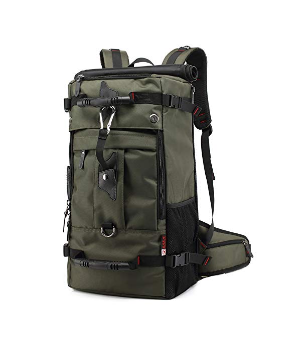 Vovoly Travel Backpack Waterproof 50L Army Green 22.4 x 13 x 7.1 inch