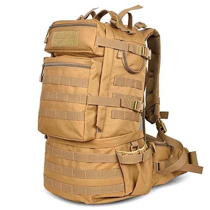 Military Survival Backpack Army Large 50l MOLLE Bug Out Bag Tactical Backpack Waterproof Trekking Hiking Bag Rucksack Assault Pack