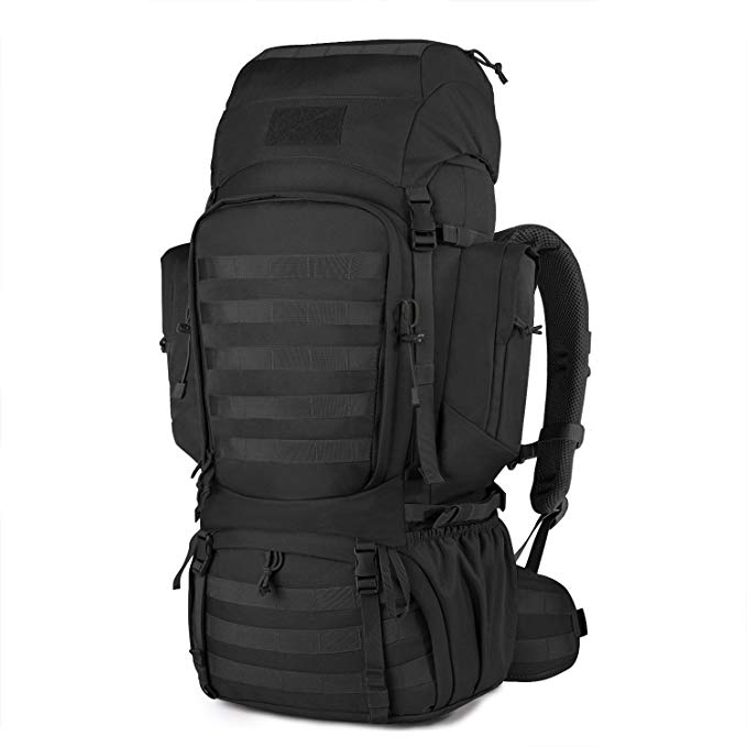 Mardingtop 50L/60L Hiking Backpack Molle Internal Frame Backpacks with Rain Cover for Tactical Military Camping Hiking Trekking Traveling