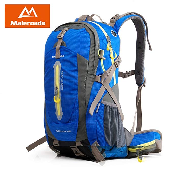 Maleroads Camping Hiking Backpack Sports Bag Outdoor Travel Trekk Rucksack Mountain Climb Equipment 40 50L Men Women Teenager