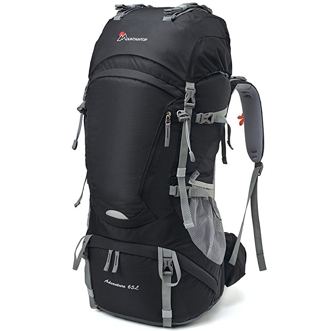 Mountaintop 55L/65L Internal Frame Backpack Hiking Backpack with Rain Cover-5822III