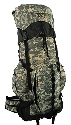 Expandable Hiking Backpack Large 6000ci-8000ci Camping Backpack Scout Daypack Aluminum Frame Sport Pack Outdoor Big Travel Bag