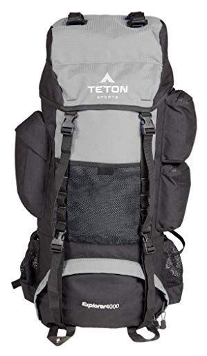 Teton Sports Explorer 4000 Internal Frame Backpack – Not Your Basic Backpack; High-Performance Backpack for Backpacking, Hiking, Camping; Sewn-in Rain Cover