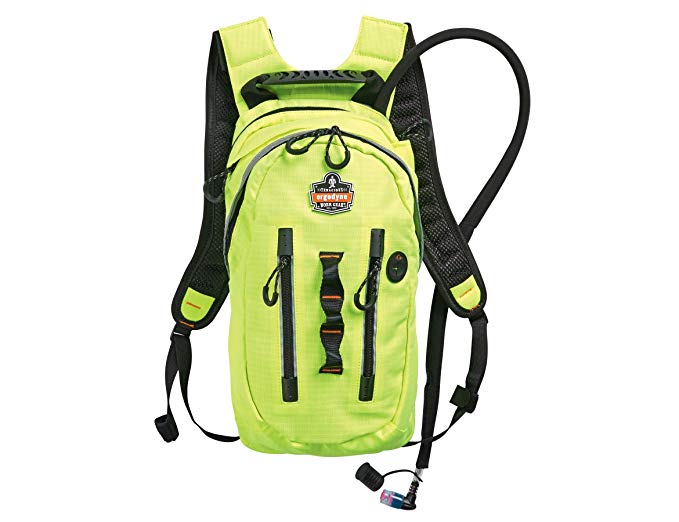 Ergodyne Chill-Its 5157 Premium Cargo High Visibility Hydration Pack, Lime