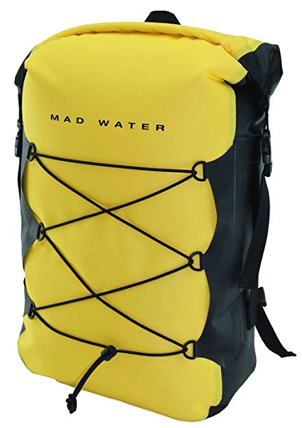 Mad Water Waterproof Classic Roll-Top Backpack, Yellow, 30 L