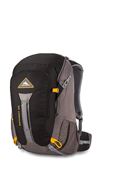 High Sierra Pathway 40L Internal Frame Backpack Pack ; High-Performance Pack for Backpacking, Hiking, Camping, with Rain Fly