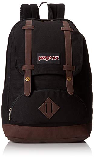 JanSport Baughman Backpack - Black / 17.5H x 12.6W x 5.7D